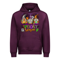 Mauve Wine Spooky Season Gnomes Urban Hoodie - texasbilliewilder