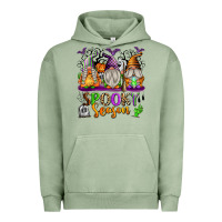 Pigment Oil Green Spooky Season Gnomes Urban Hoodie - texasbilliewilder