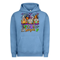 Pigment Pebble Blue Spooky Season Gnomes Urban Hoodie - texasbilliewilder
