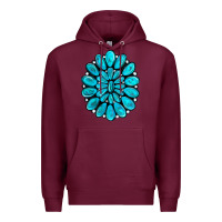 Burgundy turquoise gemstone jewelny Premium Hoodie - RanaPortraitStore