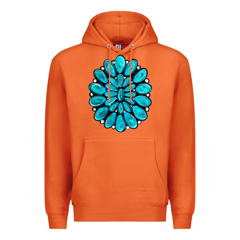 Turquoise Gemstone Jewelny Premium Hoodie by RanaPortraitStore | Teevron