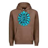 Chestnut turquoise gemstone jewelny Premium Hoodie - RanaPortraitStore