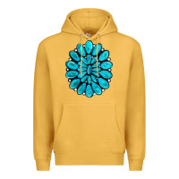 Mustard turquoise gemstone jewelny Premium Hoodie - RanaPortraitStore