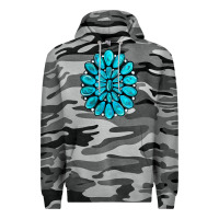 Slate Camo turquoise gemstone jewelny Premium Hoodie - RanaPortraitStore