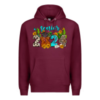 Burgundy senior 2024 cow Premium Hoodie - Zillion Design Studio