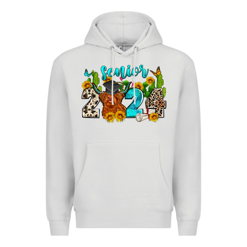 Senior 2024 Cow Premium Hoodie by Zillion Design Studio | Teevron