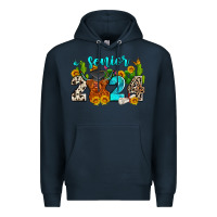 Navy senior 2024 cow Premium Hoodie - Zillion Design Studio