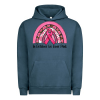Pigment Midnight Navy in october we wear pink Urban Hoodie - RanaPortraitStore