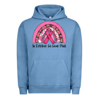 Pigment Pebble Blue in october we wear pink Urban Hoodie - RanaPortraitStore