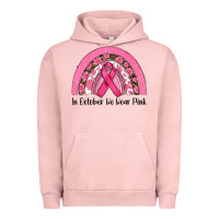 Pigment Salmon in october we wear pink Urban Hoodie - RanaPortraitStore