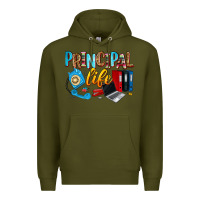 Army Green principal life Premium Hoodie - Zillion Design Studio