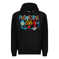 Black principal life Premium Hoodie - Zillion Design Studio