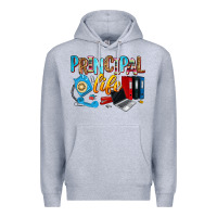 Heather Grey principal life Premium Hoodie - Zillion Design Studio