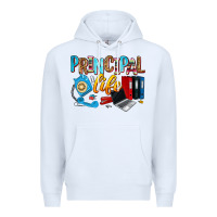White principal life Premium Hoodie - Zillion Design Studio
