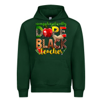 Forest Green unapologetically dope black teacher Urban Hoodie - Zillion Design Studio