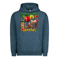 Pigment Midnight Navy unapologetically dope black teacher Urban Hoodie - Zillion Design Studio