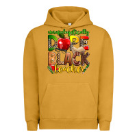 Pigment Peanut Butter unapologetically dope black teacher Urban Hoodie - Zillion Design Studio