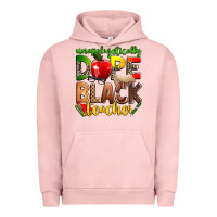 Pigment Salmon unapologetically dope black teacher Urban Hoodie - Zillion Design Studio