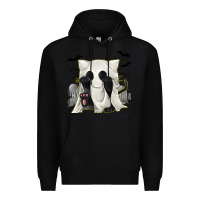 Black Ghost Cat Premium Hoodie - texasbilliewilder