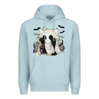 Blue Mist Ghost Cat Premium Hoodie - texasbilliewilder