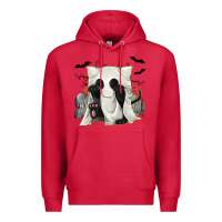 Cardinal Ghost Cat Premium Hoodie - texasbilliewilder
