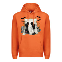 Carrot Ghost Cat Premium Hoodie - texasbilliewilder