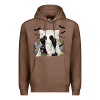 Chestnut Ghost Cat Premium Hoodie - texasbilliewilder