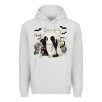 Dove Grey Ghost Cat Premium Hoodie - texasbilliewilder