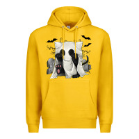 Lemon Ghost Cat Premium Hoodie - texasbilliewilder