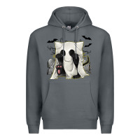 Rock Ghost Cat Premium Hoodie - texasbilliewilder