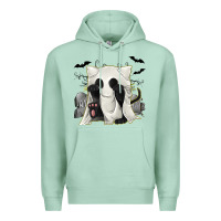Seafoam Ghost Cat Premium Hoodie - texasbilliewilder