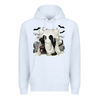 White Ghost Cat Premium Hoodie - texasbilliewilder