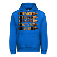 Cobalt teach love inspire motivate lead Urban Hoodie - Zillion Design Studio