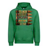 Emerald teach love inspire motivate lead Urban Hoodie - Zillion Design Studio