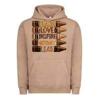 Pigment Burro teach love inspire motivate lead Urban Hoodie - Zillion Design Studio