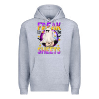 Heather Grey Freak In The Sheets Premium Hoodie - texasbilliewilder