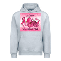 Heather Grey in october we wear pink pumpkin Urban Hoodie - RanaPortraitStore