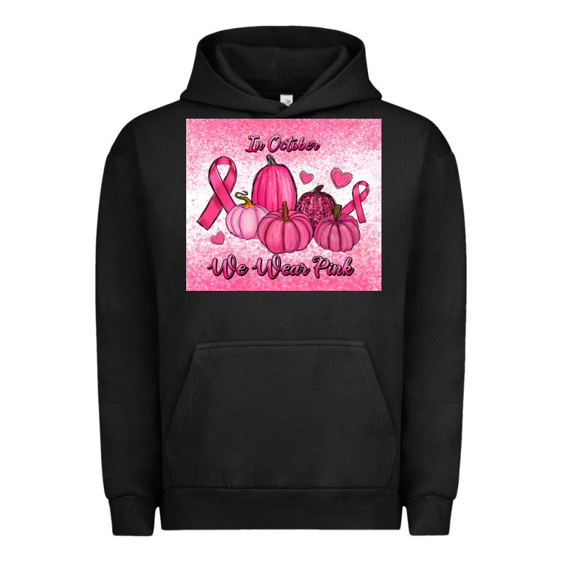 In October We Wear Pink Pumpkin Urban Hoodie by RanaPortraitStore | Teevron
