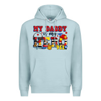 Blue Mist my daddy is my hero dispatcher Premium Hoodie - Zillion Design Studio