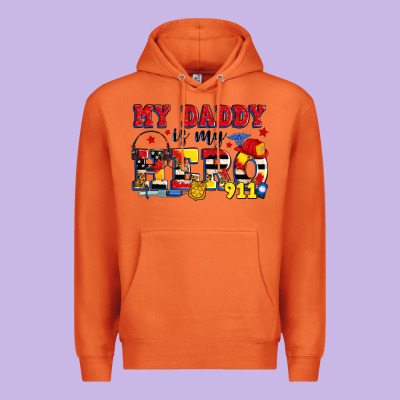 My Daddy Is My Hero Dispatcher Premium Hoodie Designed By Zillion Design Studio