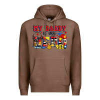 Chestnut my daddy is my hero dispatcher Premium Hoodie - Zillion Design Studio