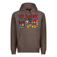 Coffee my daddy is my hero dispatcher Premium Hoodie - Zillion Design Studio