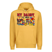 Mustard my daddy is my hero dispatcher Premium Hoodie - Zillion Design Studio