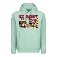 Seafoam my daddy is my hero dispatcher Premium Hoodie - Zillion Design Studio