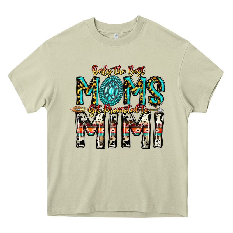 Only The Best Moms Get Promoted To Mimi Heavy Core Tee by CowhideDigitalArt | Teevron