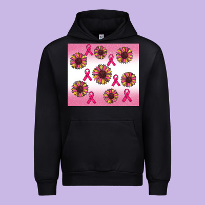 Breast Cancer Awareness Sunflower Urban Hoodie Designed By Ranaportraitstore