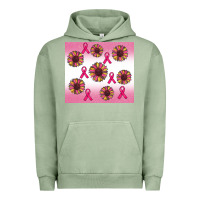 Pigment Oil Green breast cancer awareness sunflower Urban Hoodie - RanaPortraitStore