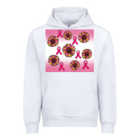 White breast cancer awareness sunflower Urban Hoodie - RanaPortraitStore