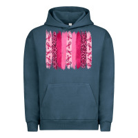 Pigment Midnight Navy breast aweraness brushstrokes Urban Hoodie - RanaPortraitStore