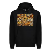 Black leopard background Premium Hoodie - Zillion Design Studio